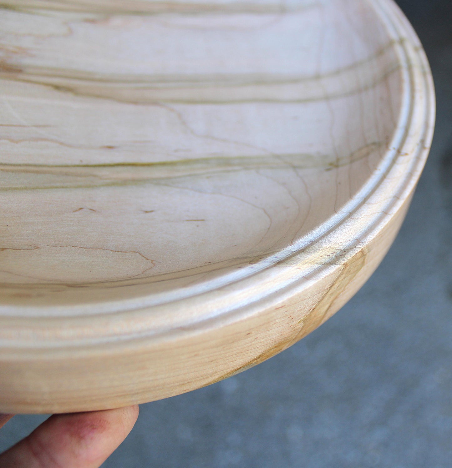 Ambrosia Maple Dish - Triple Rim with Natural Features - 8.75"