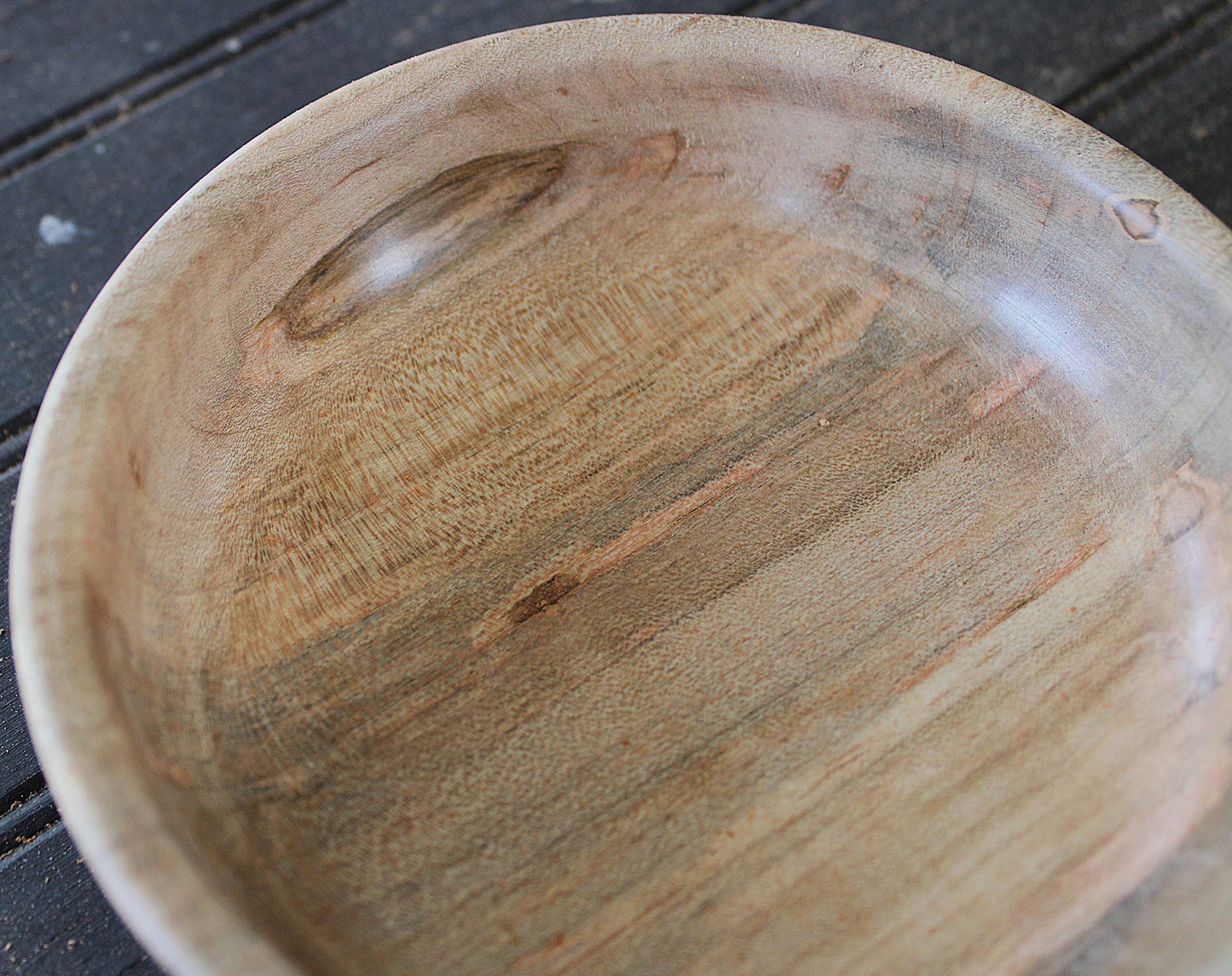 Maple Bowl - Spalted Maple with Unique Colors, Handmade Gift or Home Accent