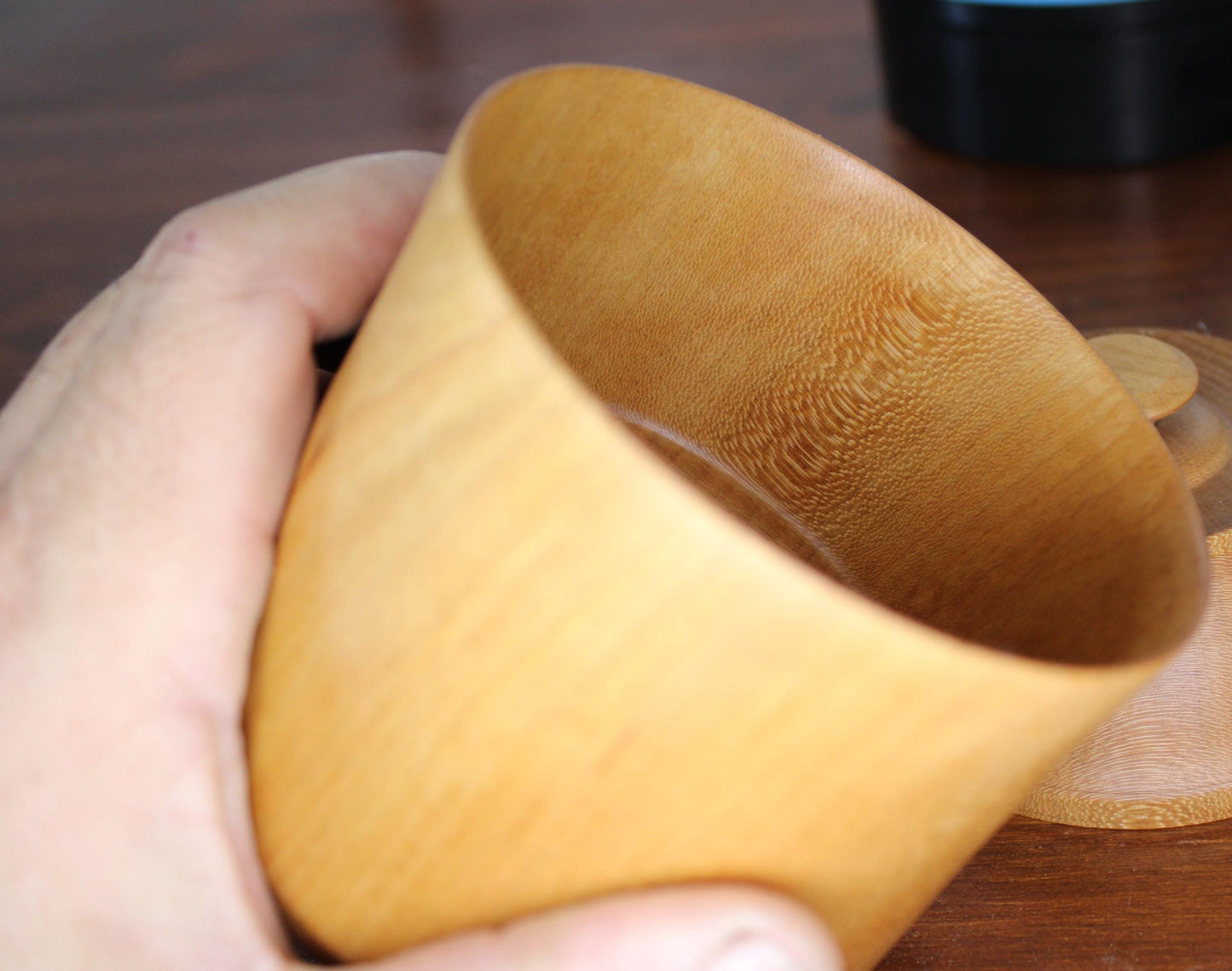 Handmade Cherry Box - Great for jewelry or other small items, secure catchall, and great gift idea.