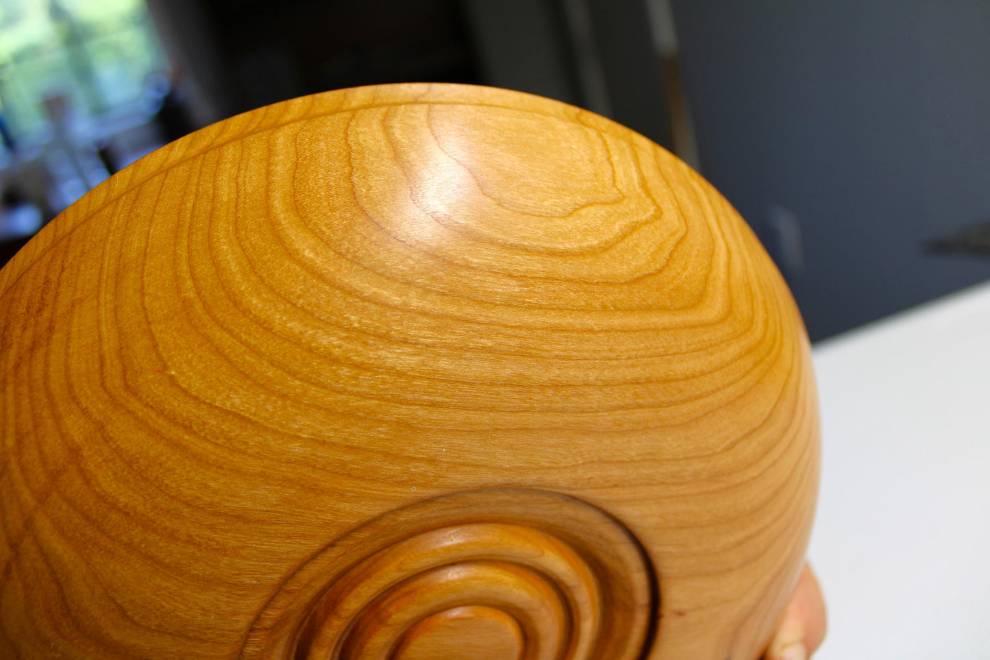 Handmade Cherry Platter - Unique natural dishware for home decor or gift idea - food safe finished