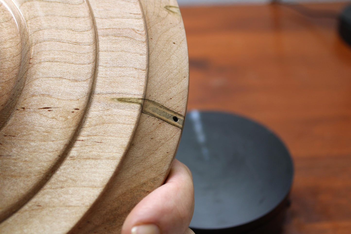 Spalted Maple Decorative Bowl – Hand-Turned Maple Display
