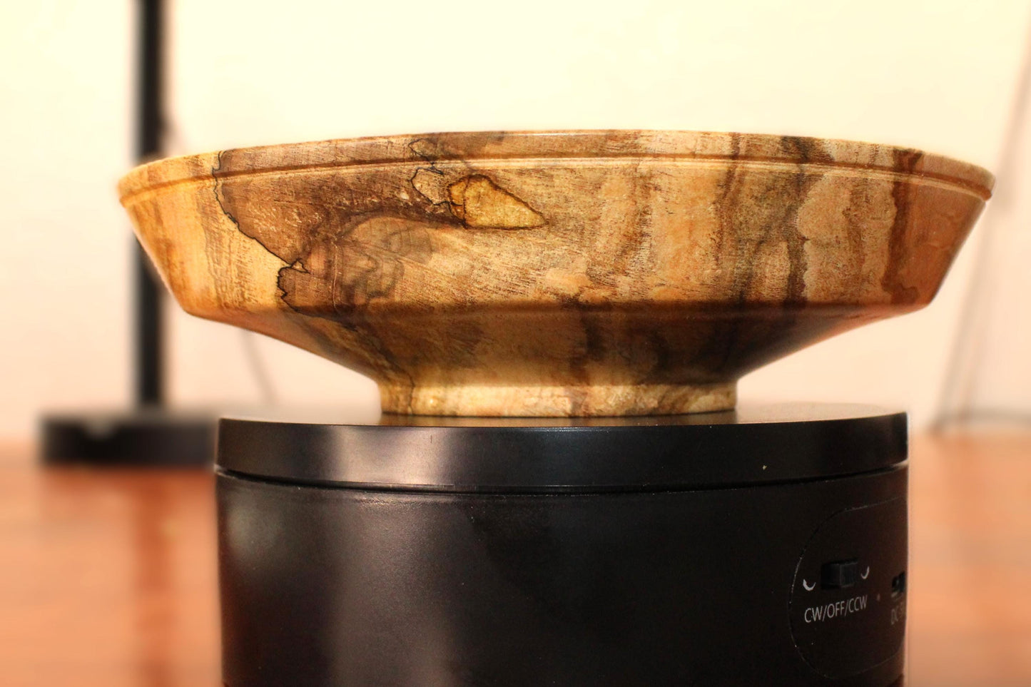 Hand-Turned Spalted Maple Dish | Rustic Wood Bowl | Unique Artisan Home Decor
