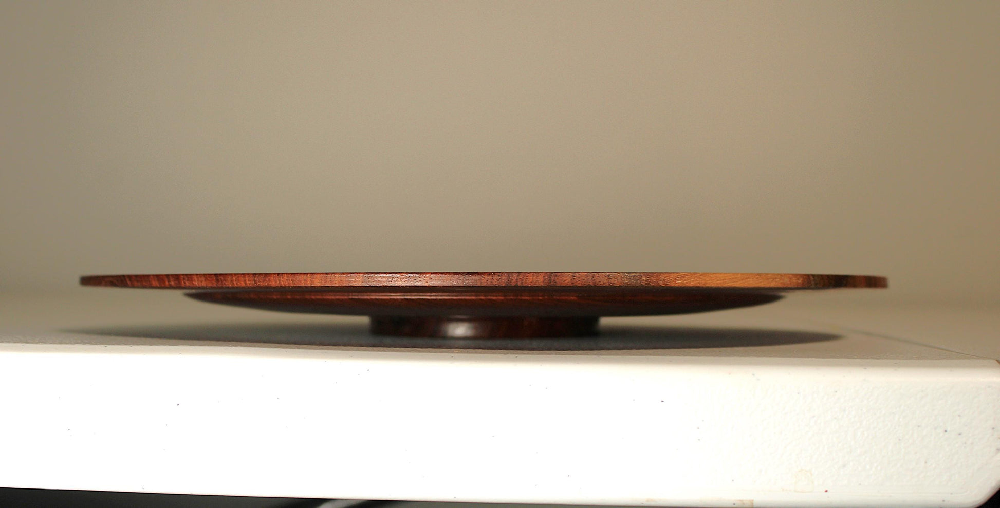 Ultra-Thin Walnut Display Dish — Minimalist Hand-Turned Walnut Platter | Fine Craft Wood Art