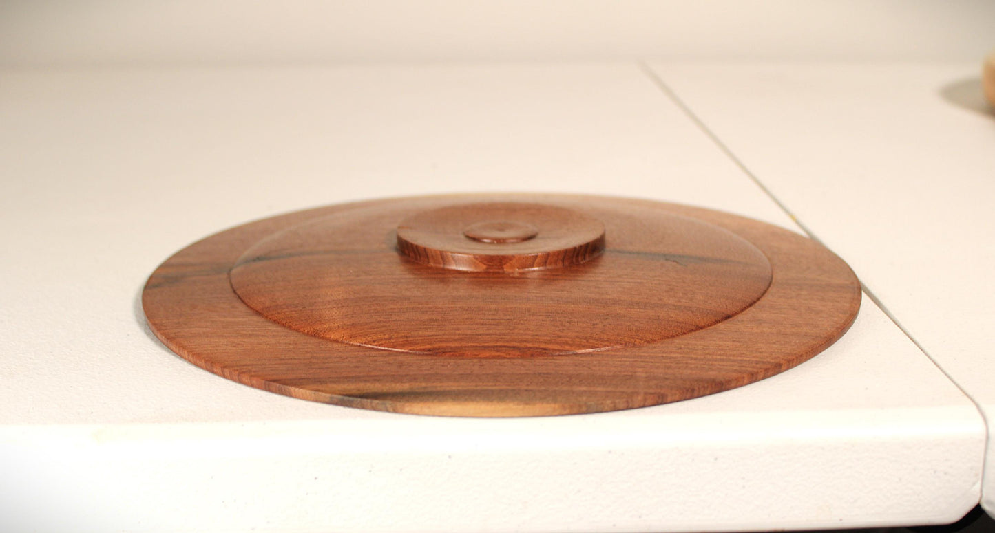 Ultra-Thin Walnut Display Dish — Minimalist Hand-Turned Walnut Platter | Fine Craft Wood Art