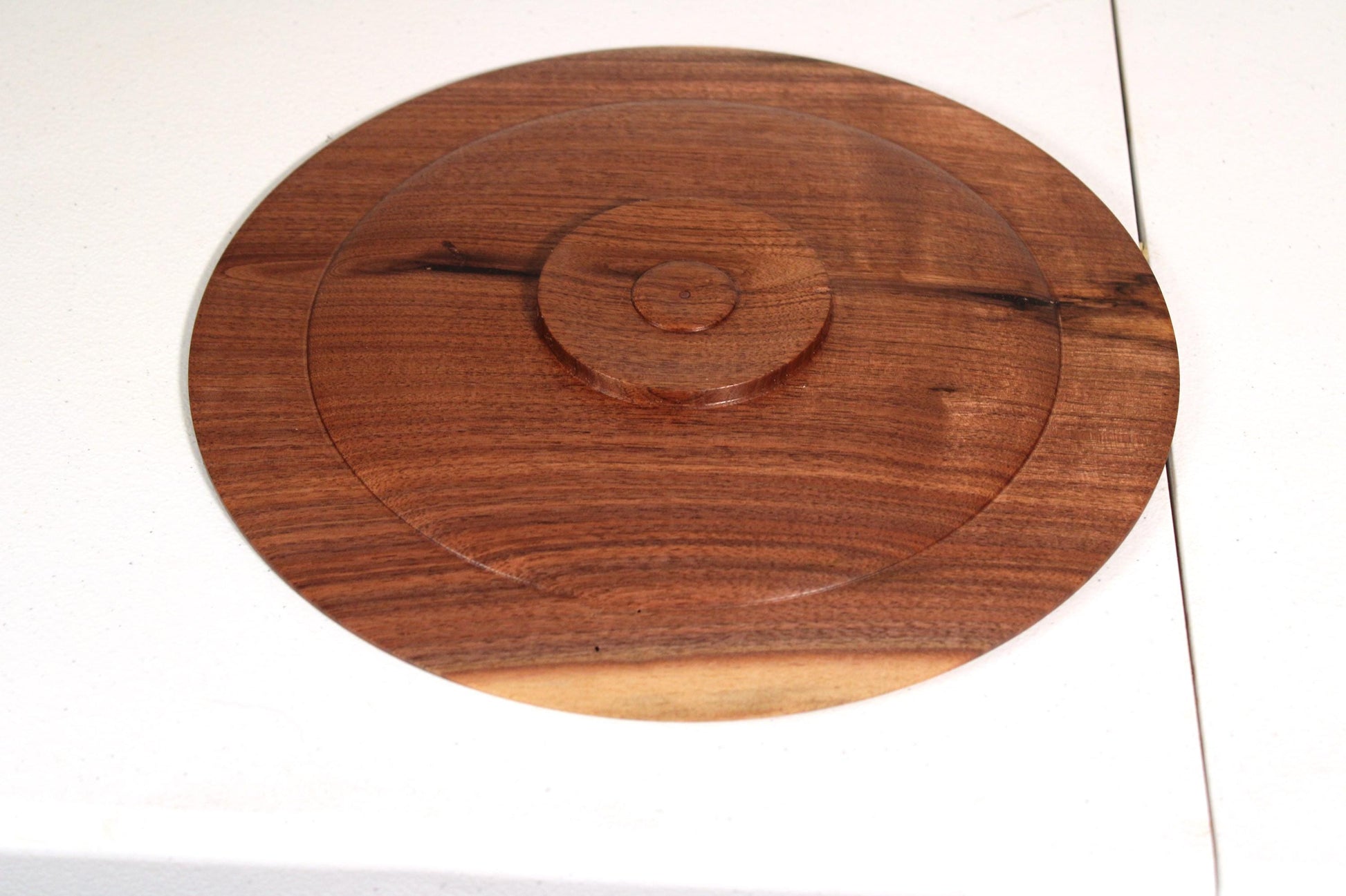 Ultra-Thin Walnut Display Dish — Minimalist Hand-Turned Walnut Platter | Fine Craft Wood Art
