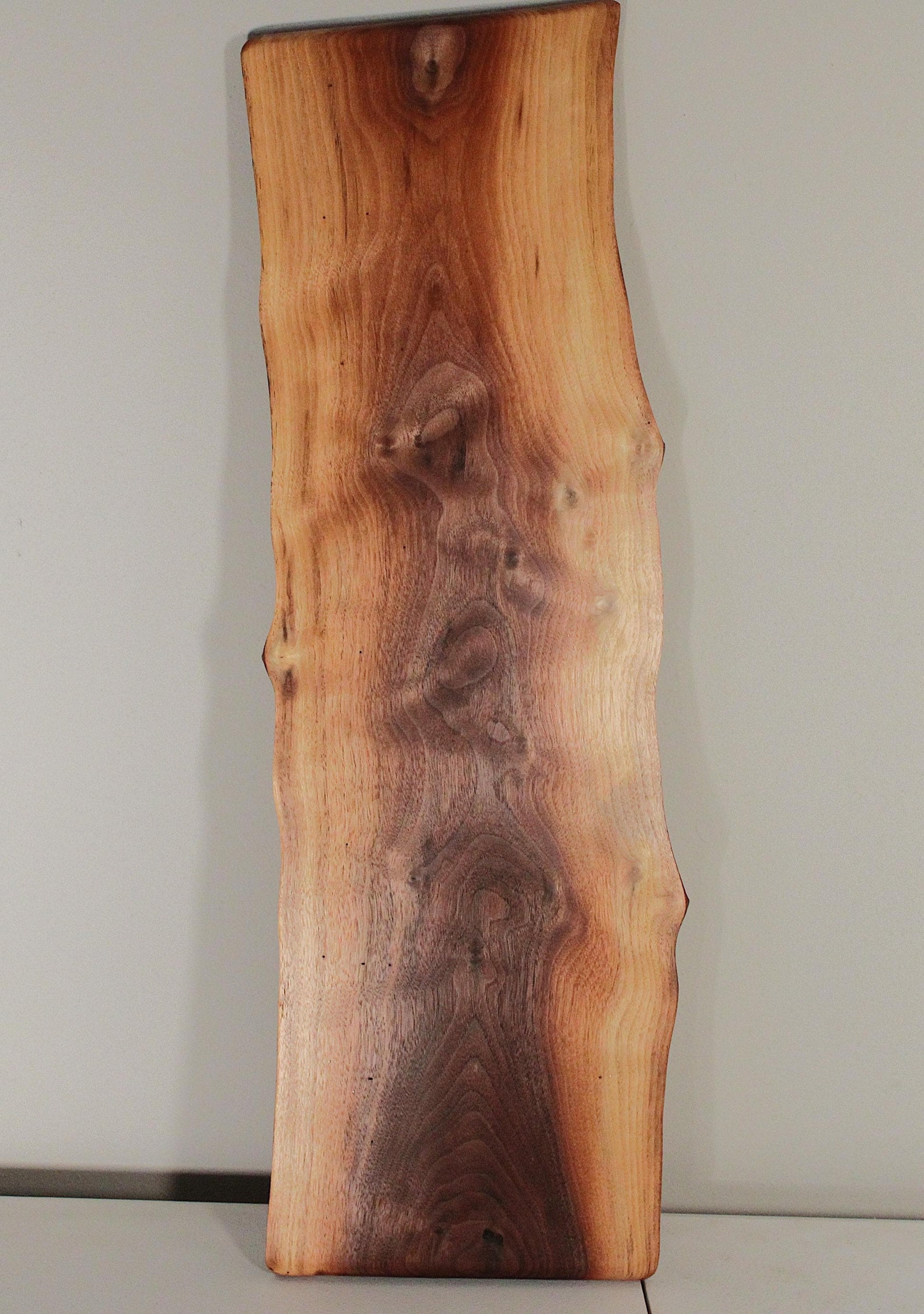 Exhibition Quality Live Edge Walnut Charcuterie Board – Hand-Shaped, Serving & Display Piece