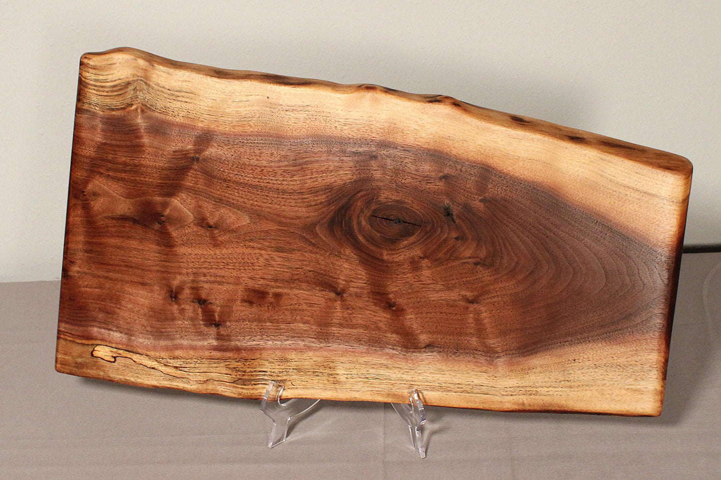 Large Live Edge Walnut Serving Board – 22.5” x 12” – Charcuterie, Centerpiece, Artisan Handmade