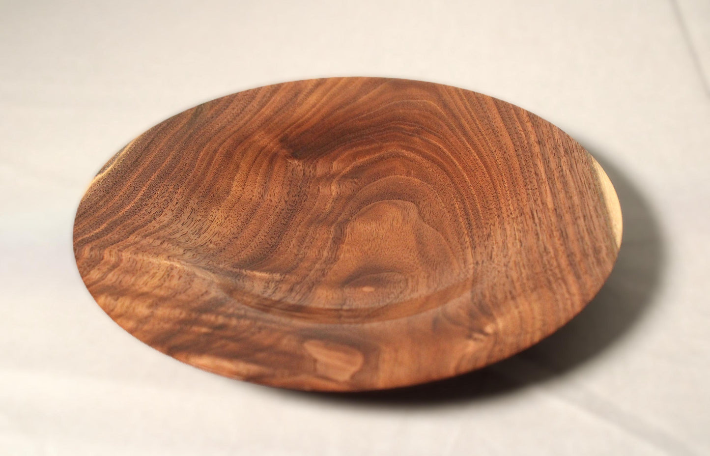 Walnut Dish – Figured American Black Walnut, 8.5” Display or Serving Plate