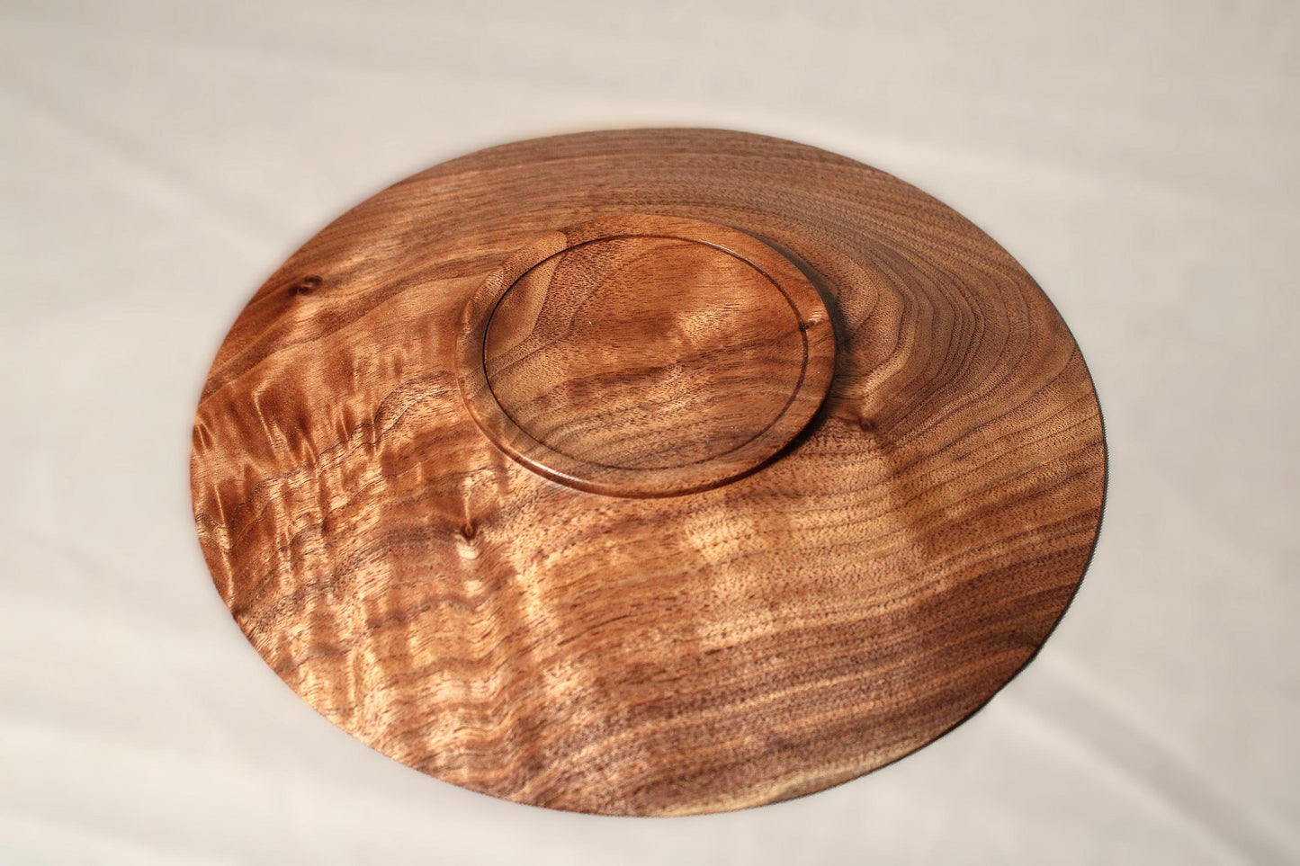 Walnut Dish – Figured American Black Walnut, 8.5” Display or Serving Plate
