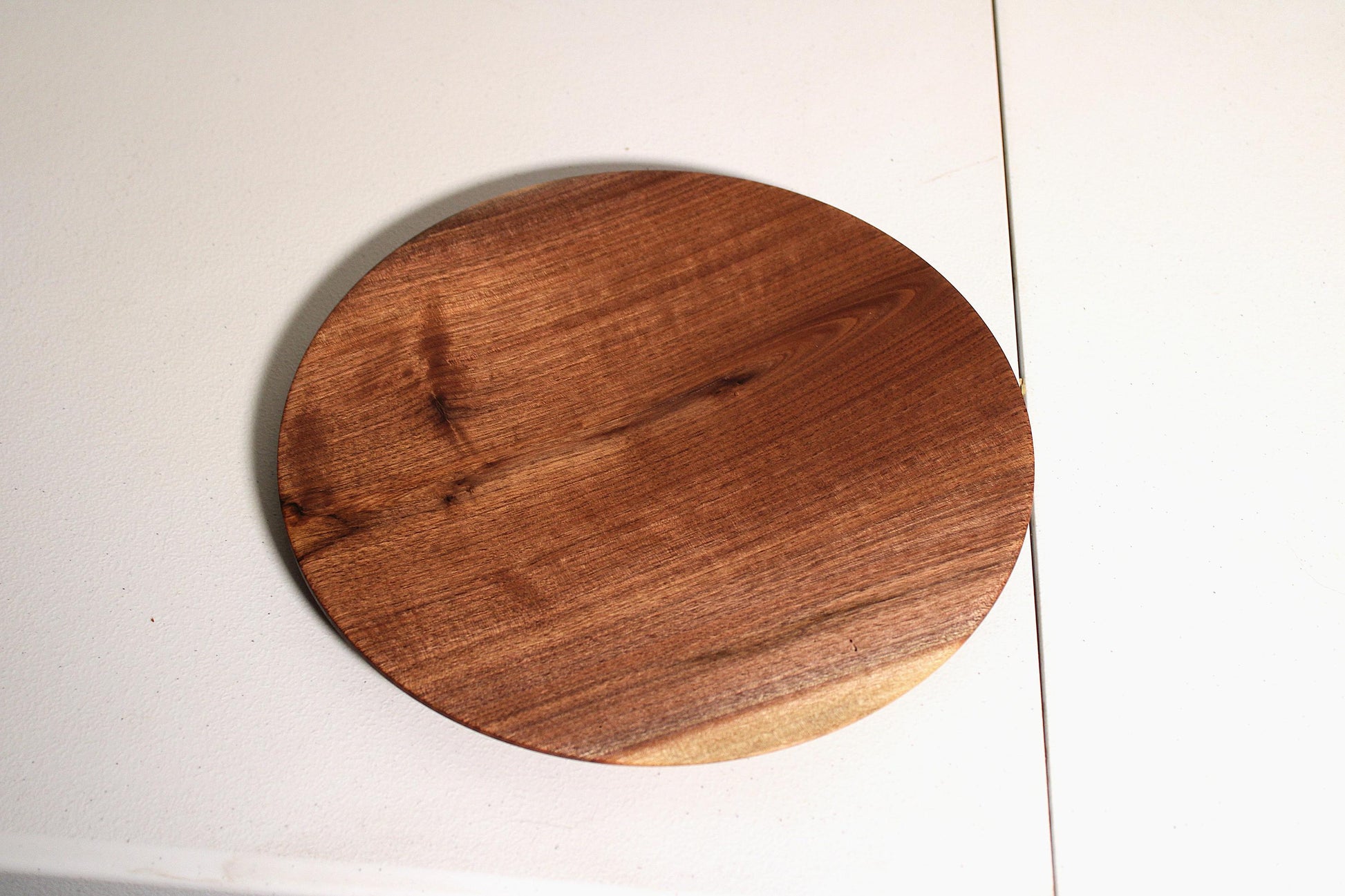 Ultra-Thin Walnut Display Dish — Minimalist Hand-Turned Walnut Platter | Fine Craft Wood Art