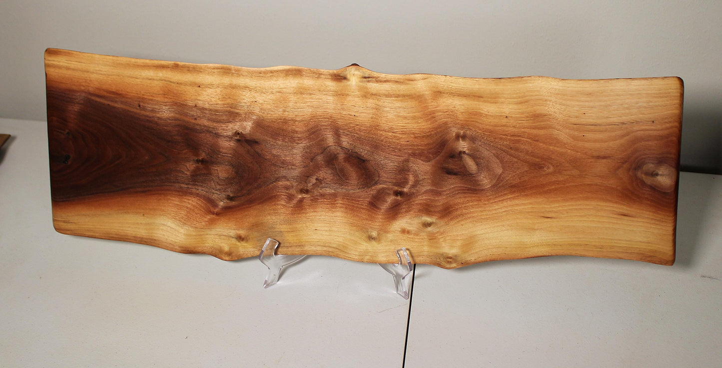 Exhibition Quality Live Edge Walnut Charcuterie Board – Hand-Shaped, Serving & Display Piece