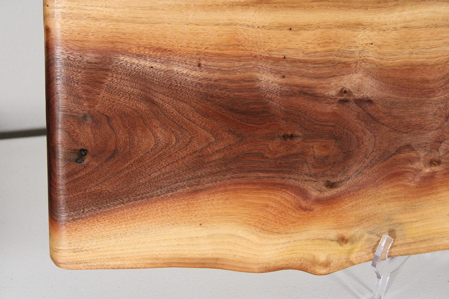 Exhibition Quality Live Edge Walnut Charcuterie Board – Hand-Shaped, Serving & Display Piece