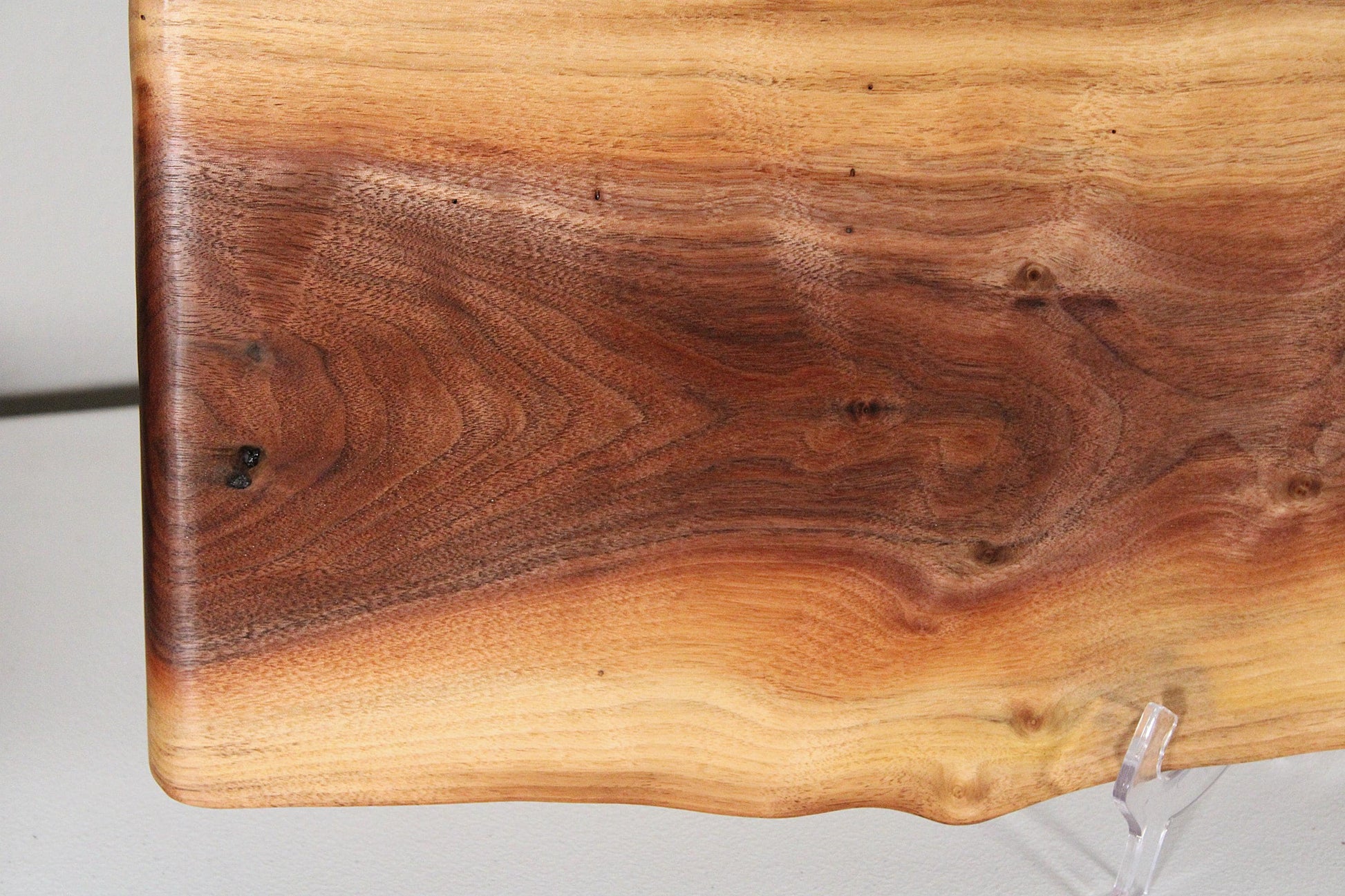 Exhibition Quality Live Edge Walnut Charcuterie Board – Hand-Shaped, Serving & Display Piece