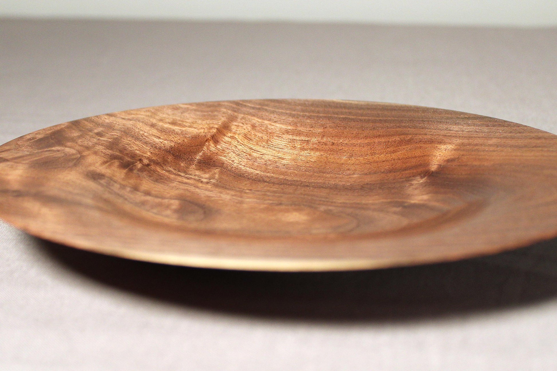 Walnut Dish – Figured American Black Walnut, 8.5” Display or Serving Plate