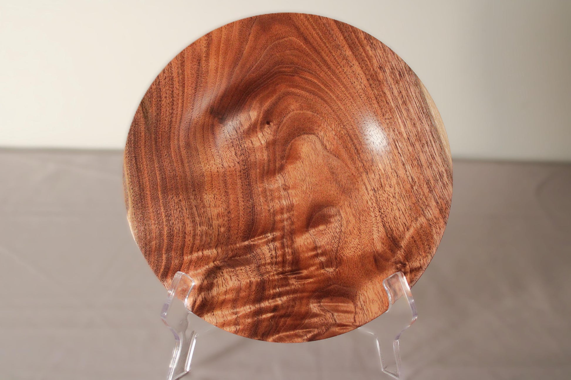 Walnut Dish – Figured American Black Walnut, 8.5” Display or Serving Plate